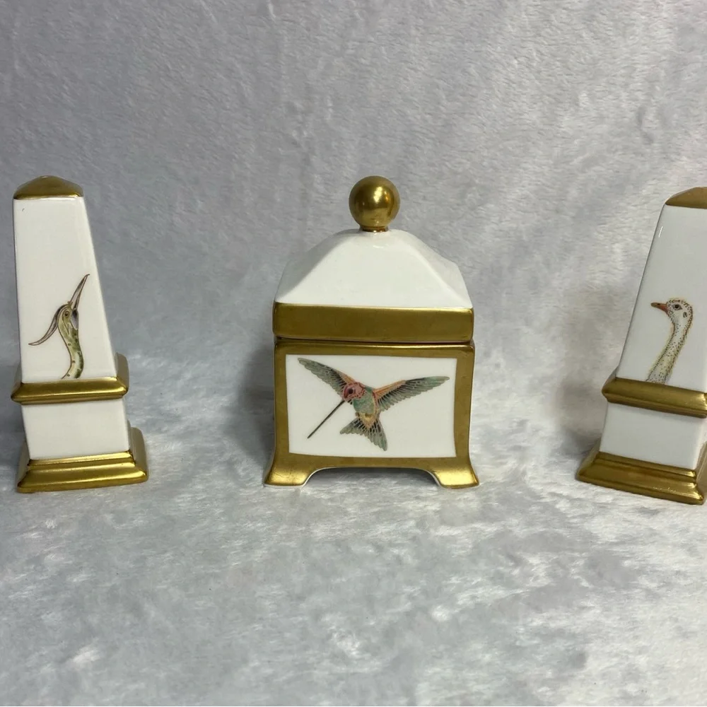 Vintage Villeroy & Boch Classic Collection Charleston Birds Salt/Pepper Sugar - Picture 2 of 14